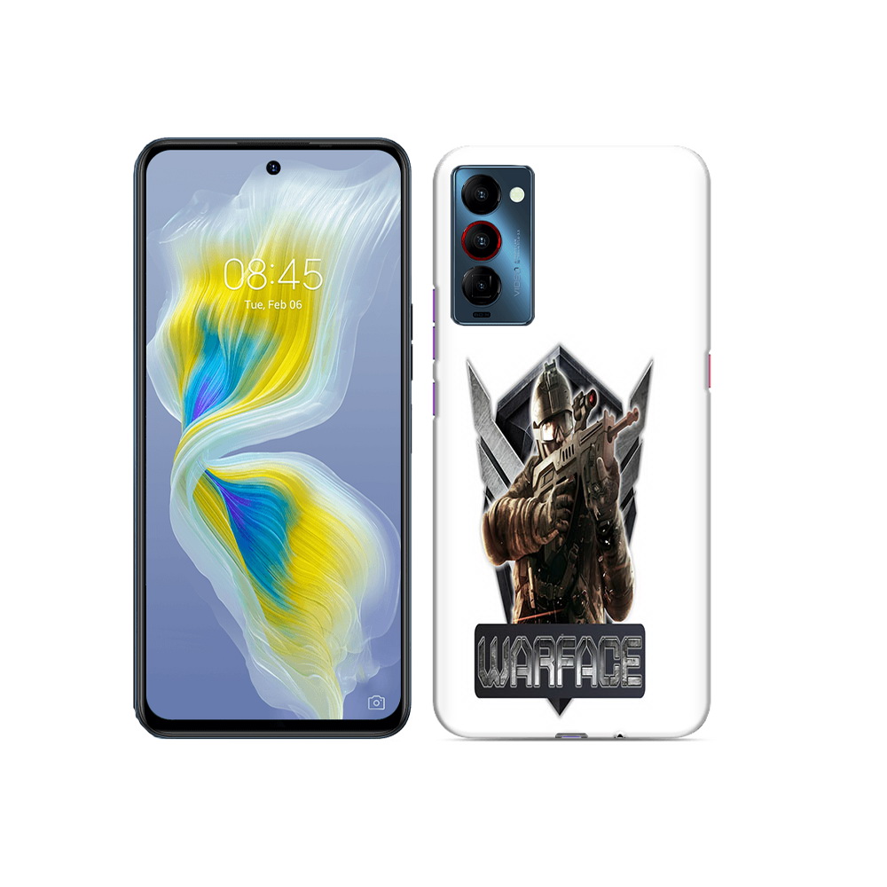 

Чехол MyPads Tocco для Tecno Camon 18 игра про войну, Прозрачный, Tocco