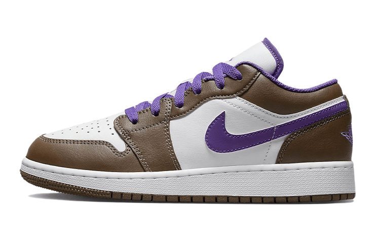 

Кеды унисекс Jordan Air Jordan 1 Low GS коричневые 39 EU, Коричневый, Air Jordan 1 Low GS