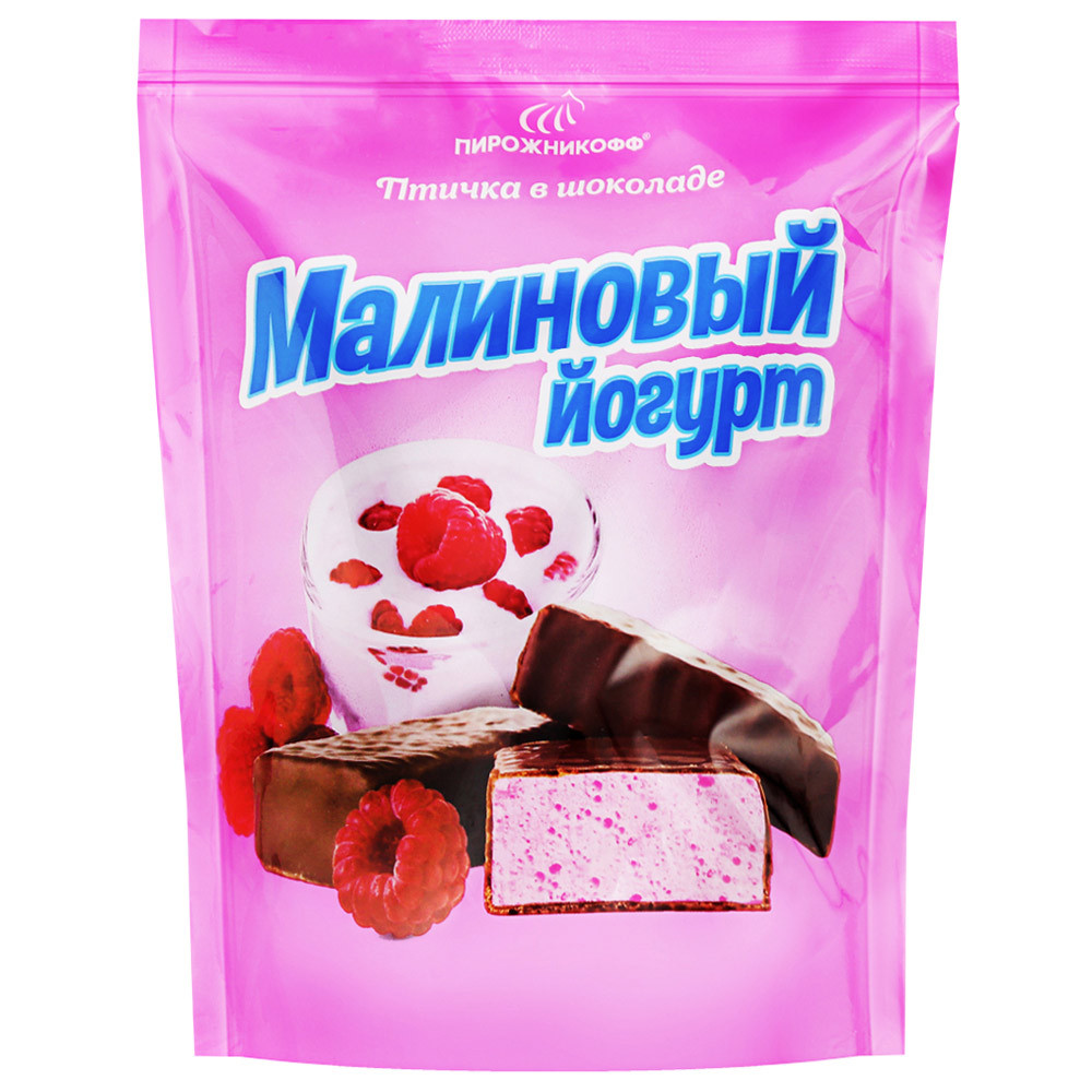 

Конфеты Пирожникофф Птичка Малиновый йогурт 180 г
