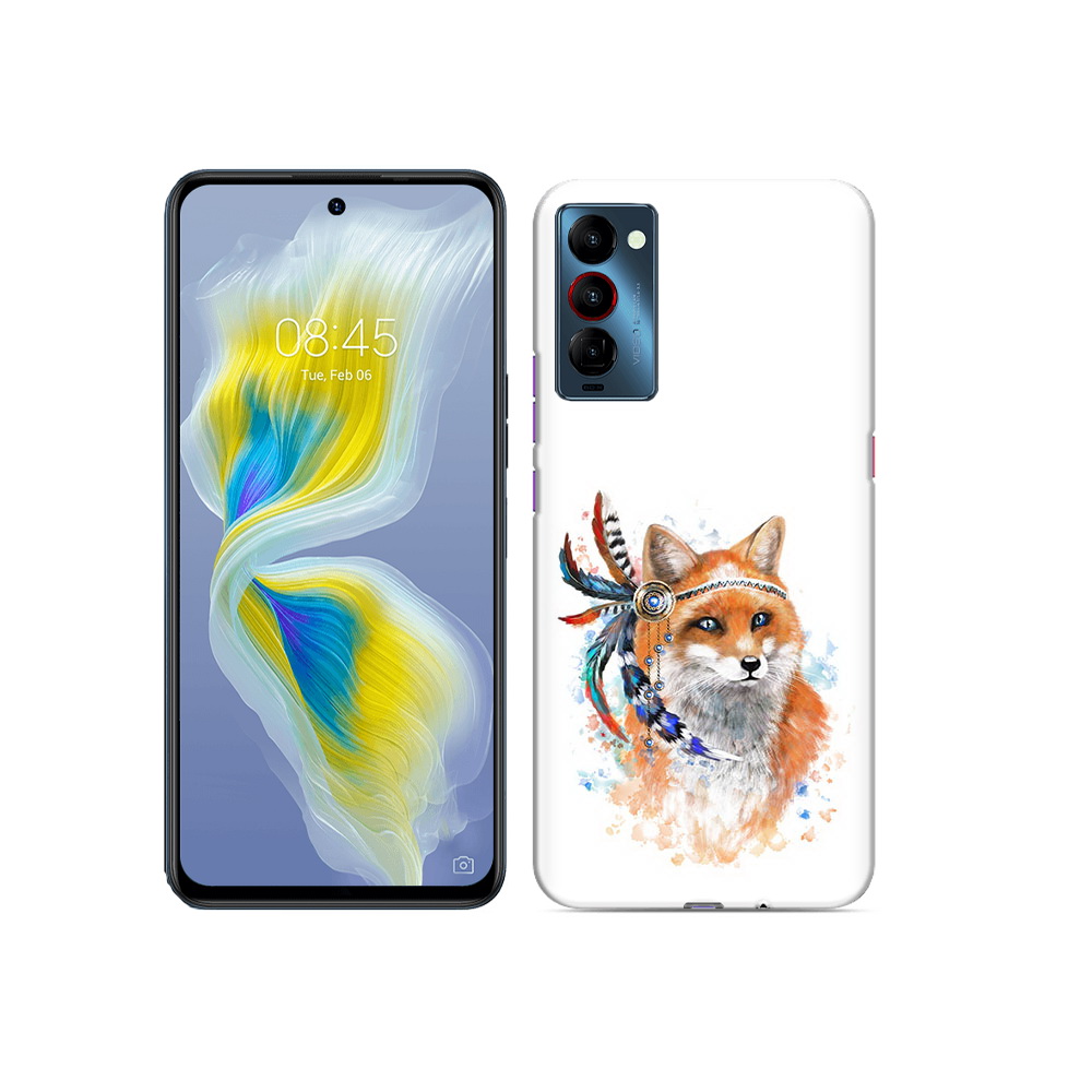 

Чехол MyPads Tocco для Tecno Camon 18 инду лиса, Прозрачный, Tocco