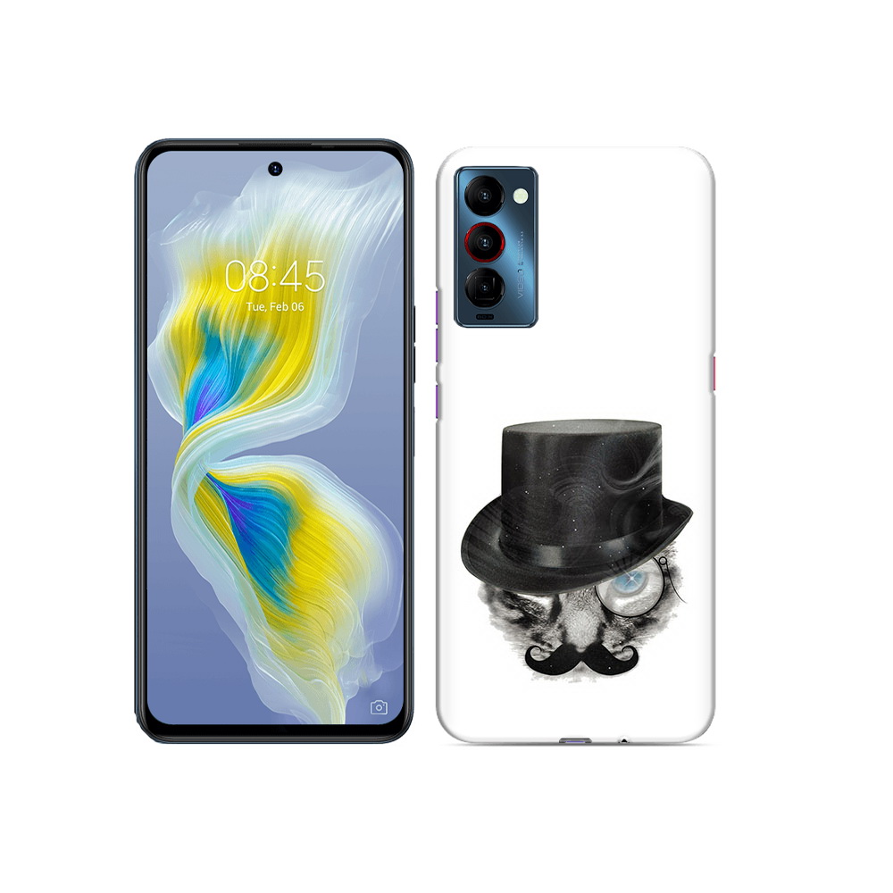 

Чехол MyPads Tocco для Tecno Camon 18 интелегентный кот, Прозрачный, Tocco