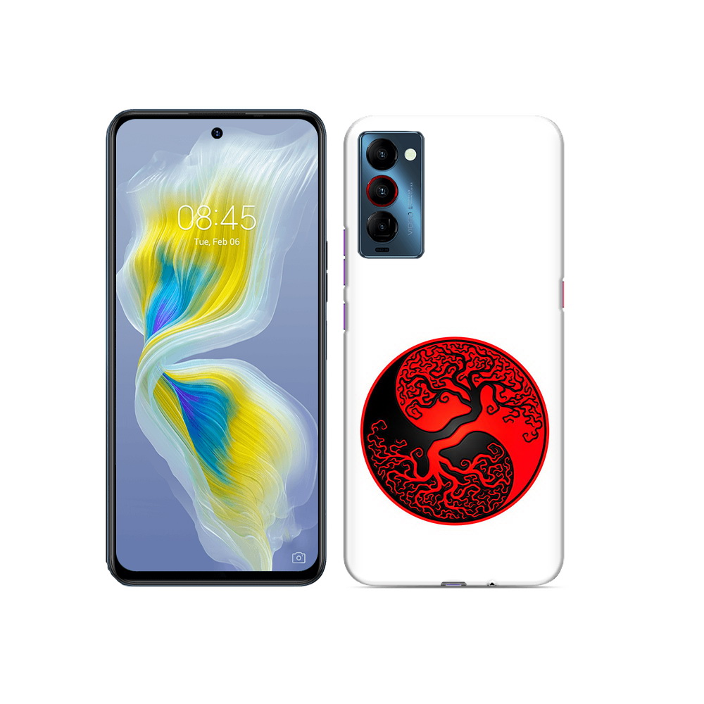 

Чехол MyPads Tocco для Tecno Camon 18 инь янь дерево, Прозрачный, Tocco