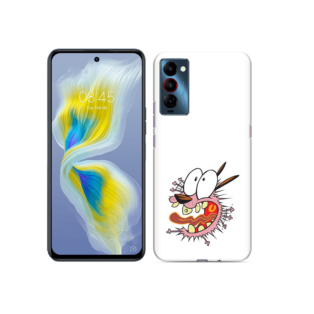 

Чехол MyPads Tocco для Tecno Camon 18 испуганный бобик, Прозрачный, Tocco