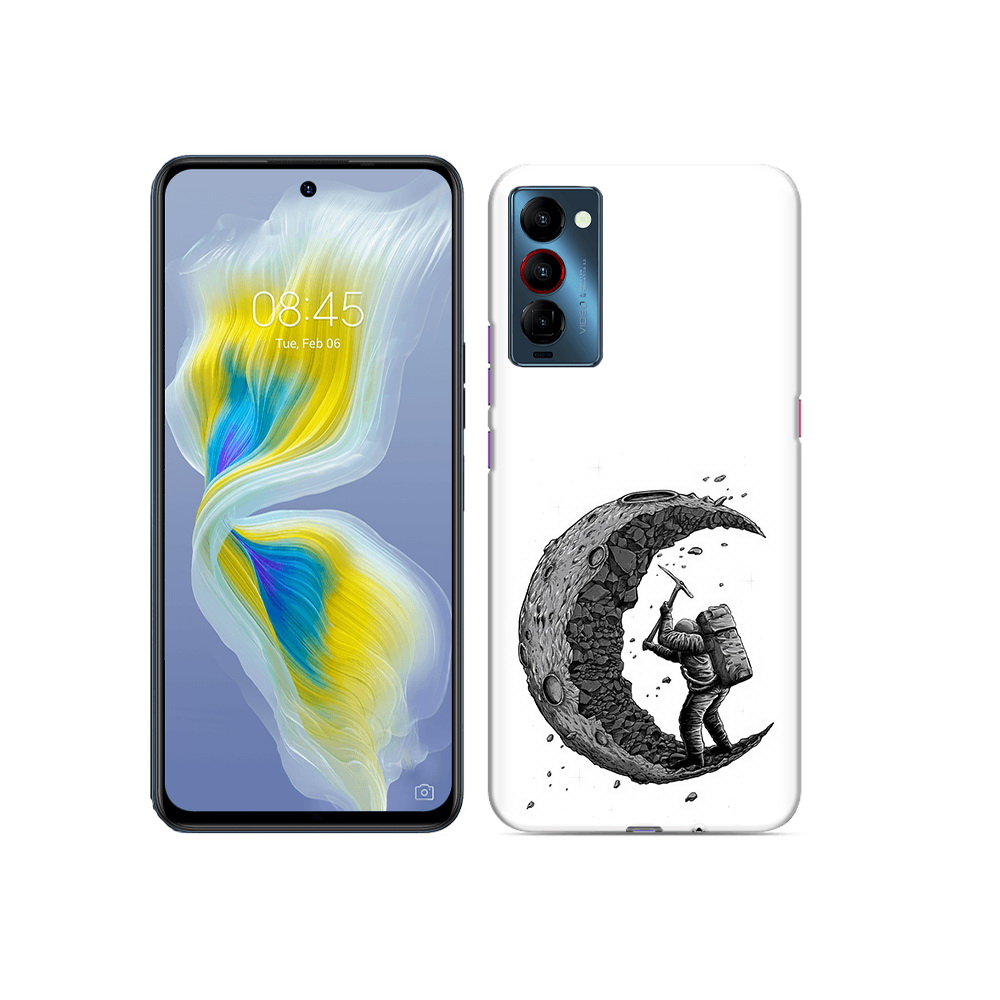 

Чехол MyPads Tocco для Tecno Camon 18 камненная луна, Прозрачный, Tocco
