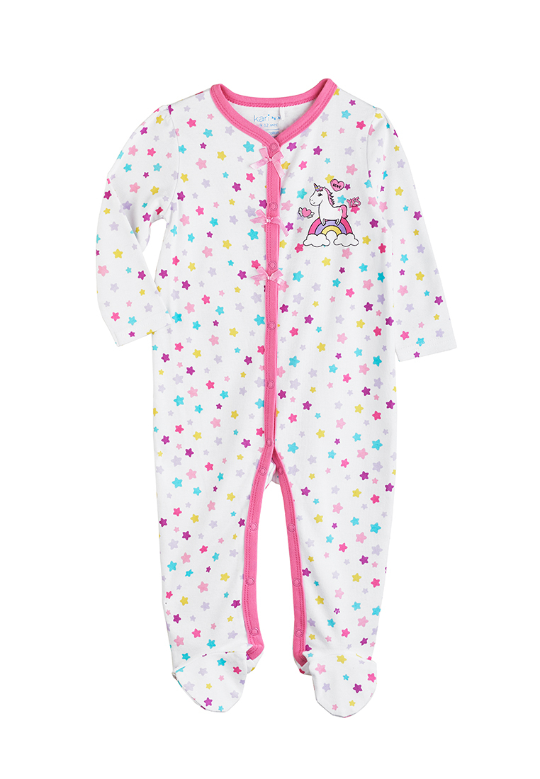 фото Комбинезон детский повседневный kari baby ss21b06600301 белый р.62