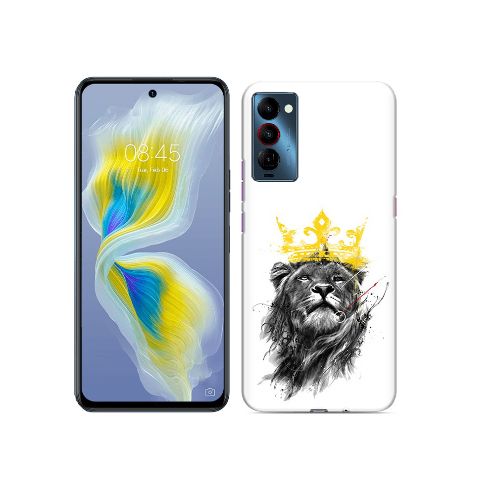 

Чехол MyPads Tocco для Tecno Camon 18 король-лев, Прозрачный, Tocco