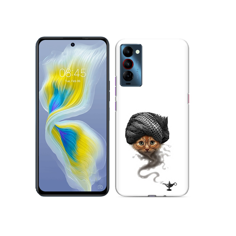 

Чехол MyPads Tocco для Tecno Camon 18 кот джин, Прозрачный, Tocco