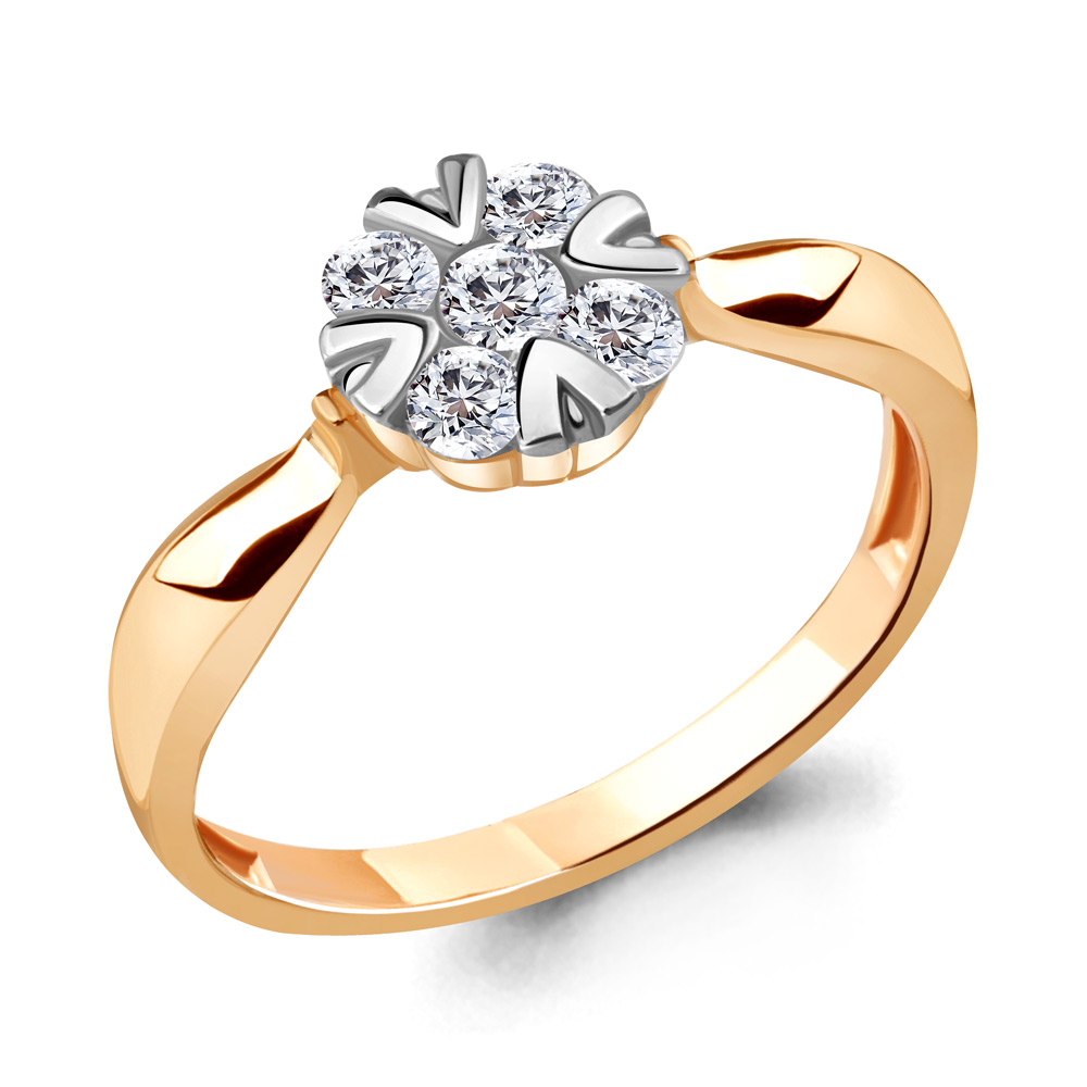 

Кольцо из серебра р. 17,5 AQUAMARINE 68572А_925_з, 68572А_925_з