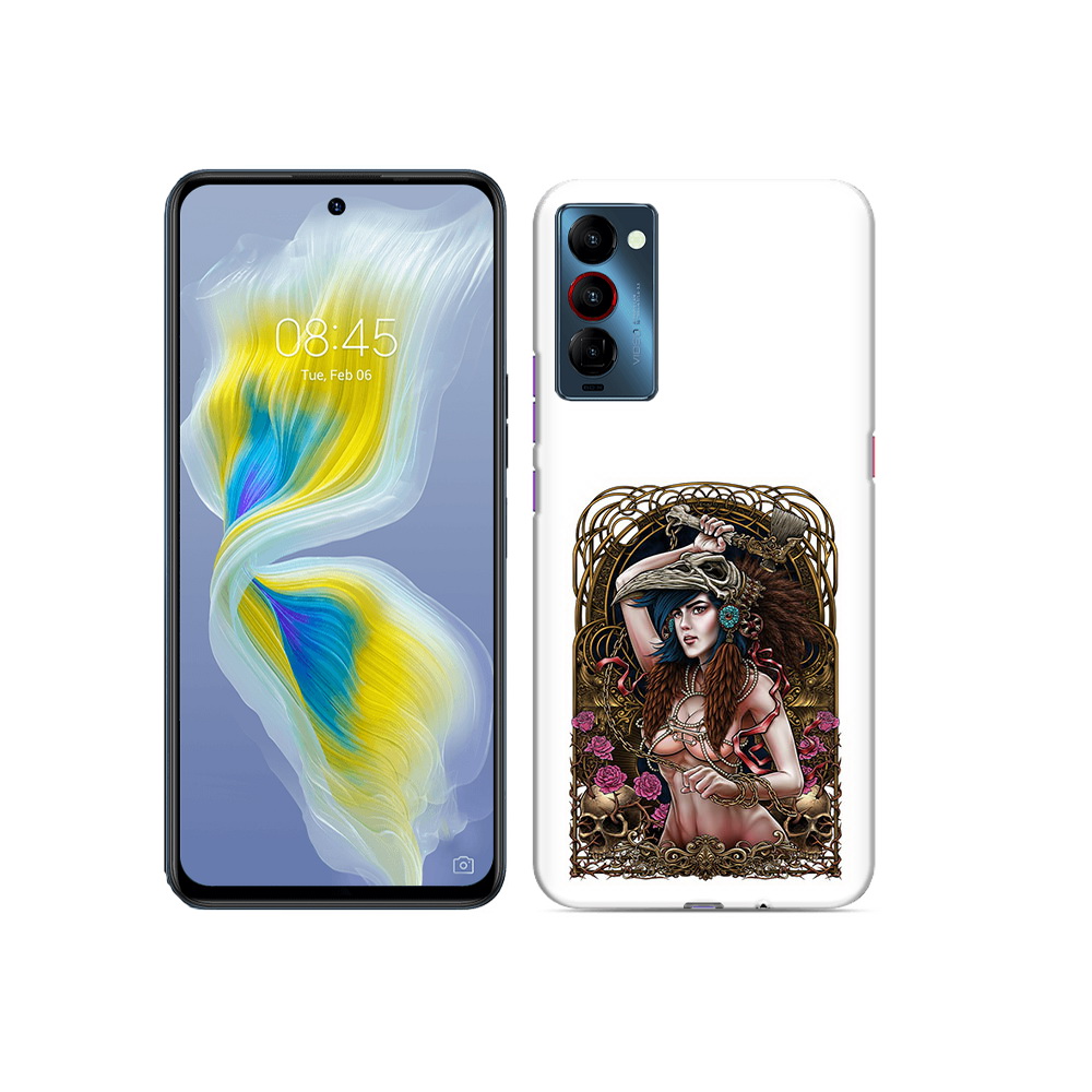 

Чехол MyPads Tocco для Tecno Camon 18 красивая девушка рисунок, Прозрачный, Tocco