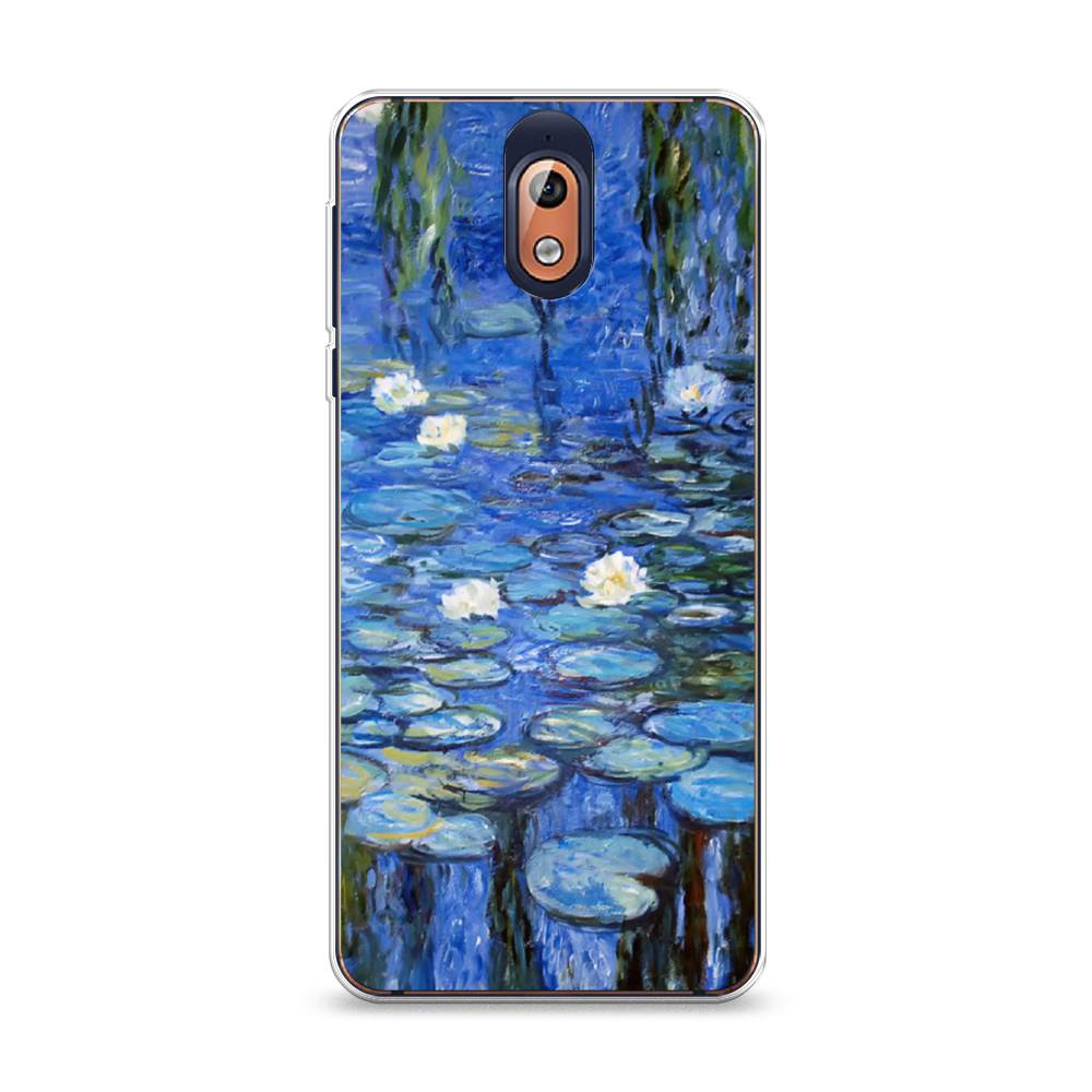 

Чехол на Nokia 3.1 "Нарисованный пруд", Синий;зеленый, 121650-4