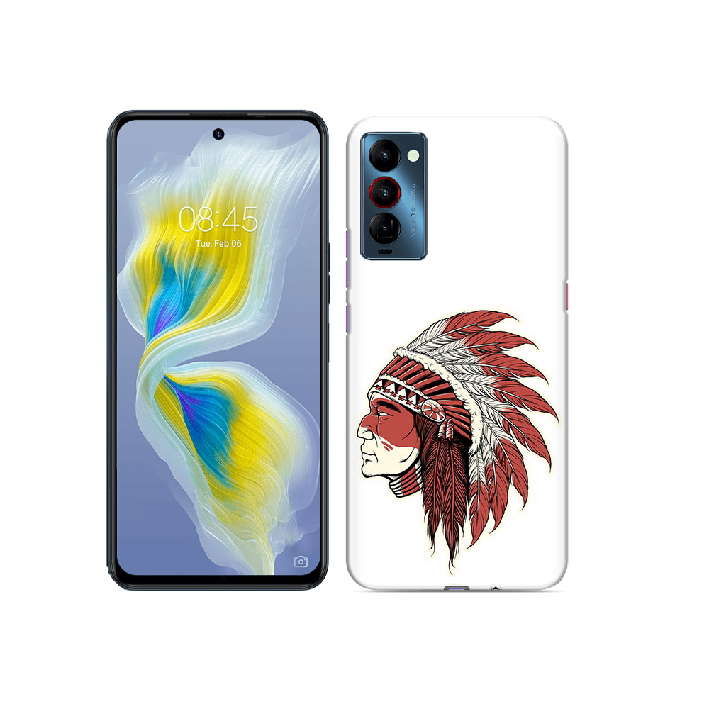 

Чехол MyPads Tocco для Tecno Camon 18 красный индеец, Прозрачный, Tocco
