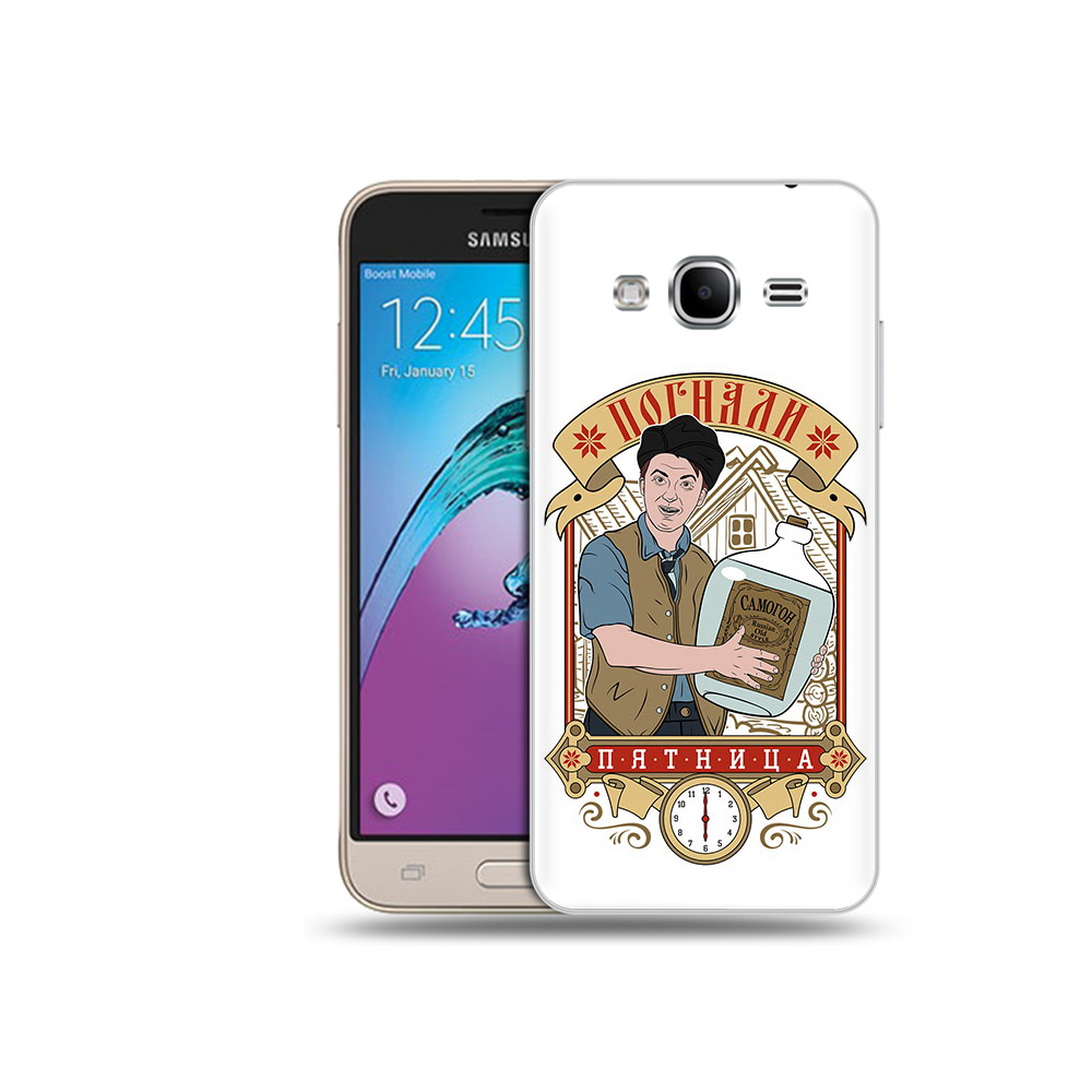 

Чехол MyPads Tocco для Samsung Galaxy J3 (2016) Погнали пятница (PT29089.580.137), Прозрачный, Tocco