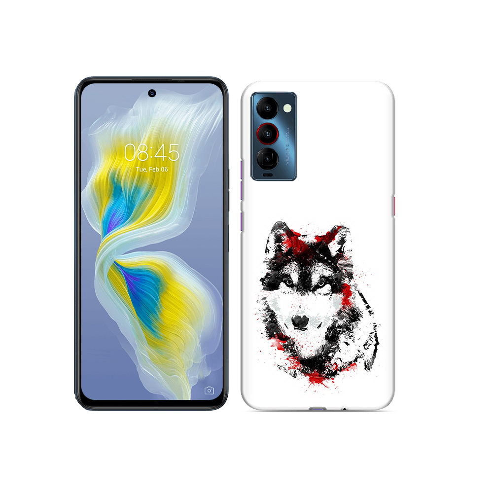 

Чехол MyPads Tocco для Tecno Camon 18 кровавый волк, Прозрачный, Tocco