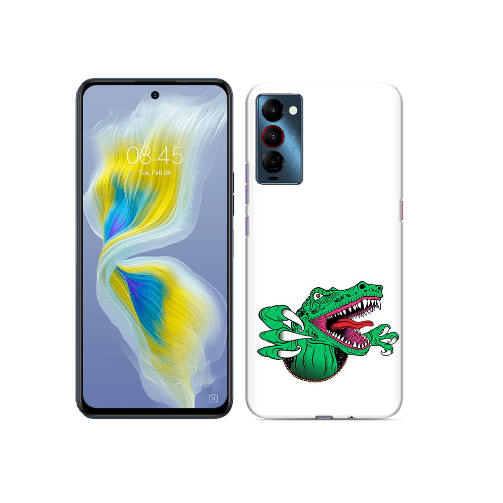 Чехол MyPads Tocco для Tecno Camon 18 крокодил