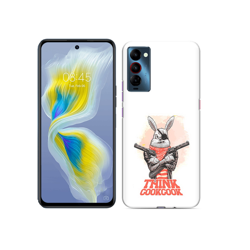 

Чехол MyPads Tocco для Tecno Camon 18 кролик пират, Прозрачный, Tocco