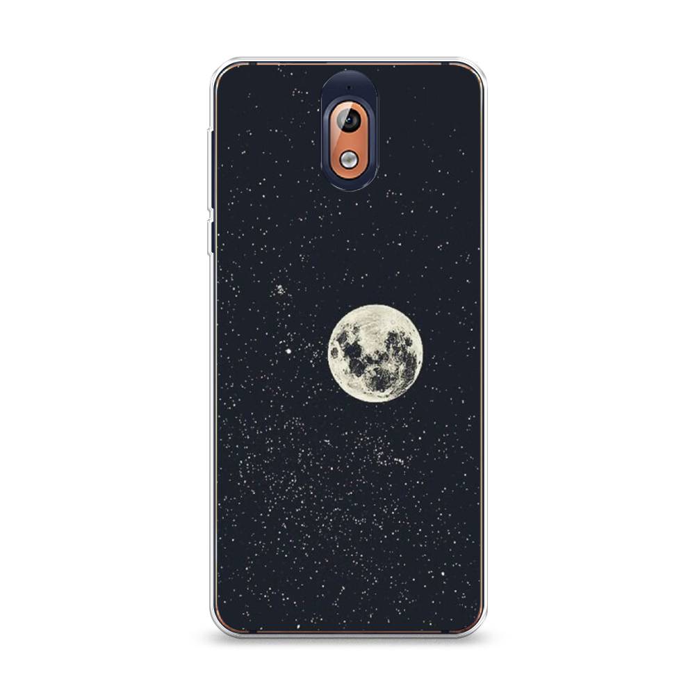 

Чехол на Nokia 3.1 "Полнолуние", Красный, 121650-2