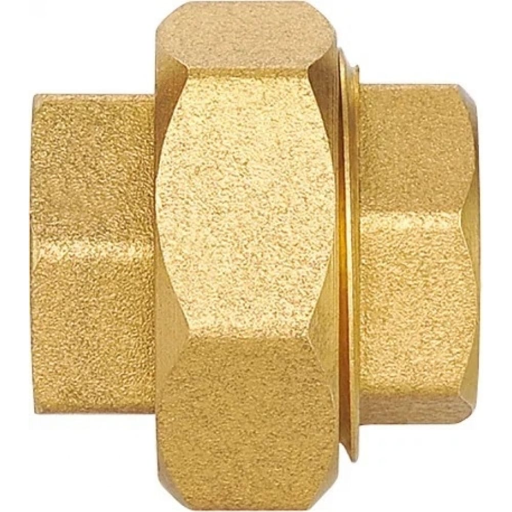 Сгон американка DOUBLE-LIN резьбовой латунный прямой В/В 3/4\