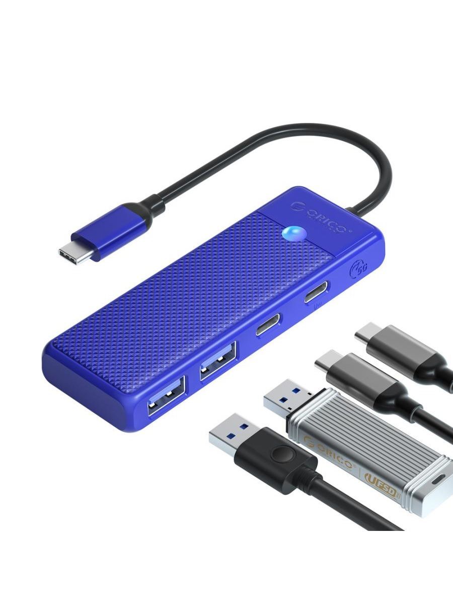 Концентратор ORICO USB-C синий (ORICO-PAPW2AC-C3-015-BL-EP)