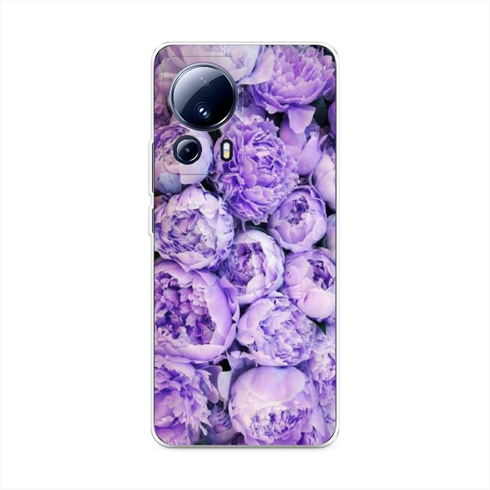 

Чехол Awog на Xiaomi 13 Lite "Пионы сиреневые", Фиолетовый;голубой, 318150-8