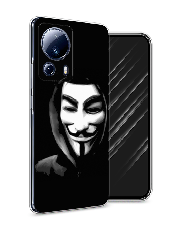

Чехол Awog на Xiaomi 13 Lite "Анонимус", Черный;серый;белый, 318150-5