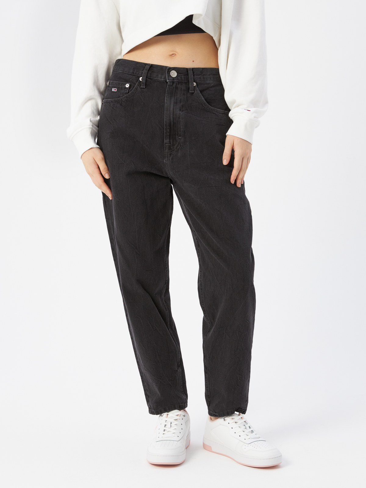 

Джинсы женские Tommy Jeans DW0DW140991BZ черные 26/30, Черный, DW0DW140991BZ