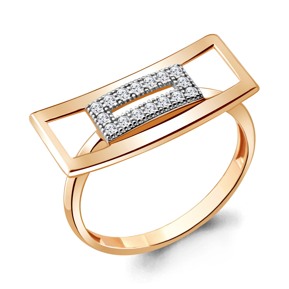 

Кольцо из серебра р.  AQUAMARINE 68797А_925_з, 68797А_925_з