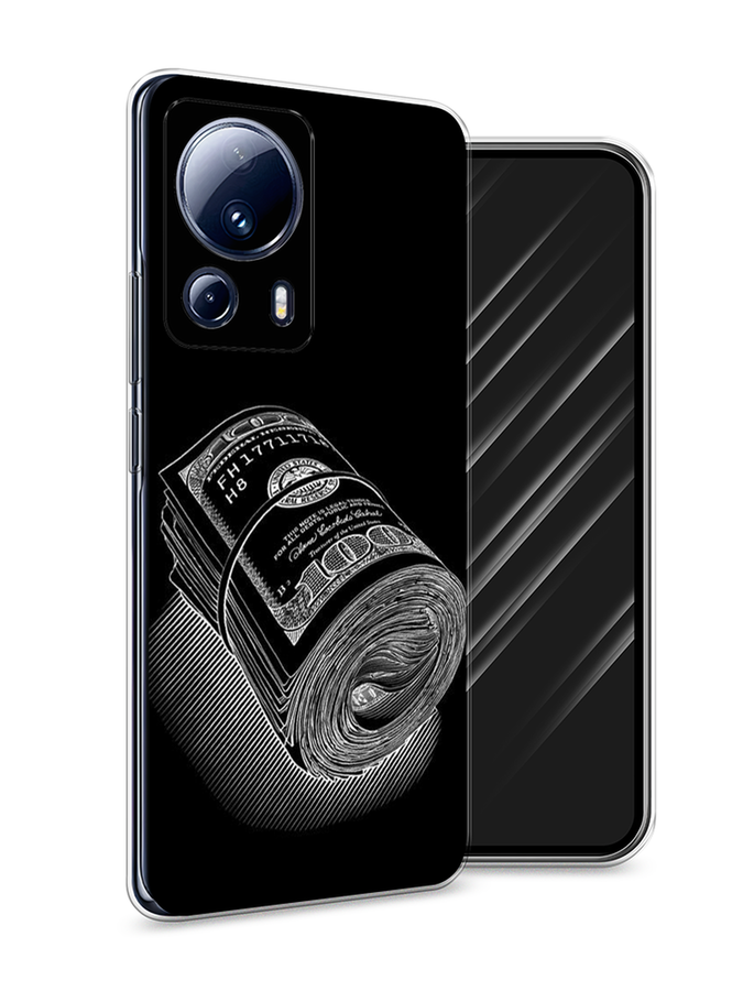 

Чехол Awog на Xiaomi 13 Lite "Кубышка денег", Черный;серебристый, 318150-5