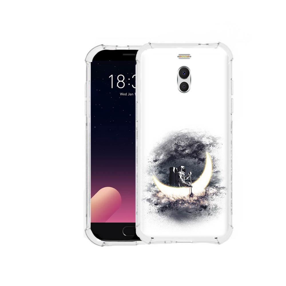 

Чехол MyPads Tocco для Meizu M6 Note лунный путешественник, Прозрачный, Tocco