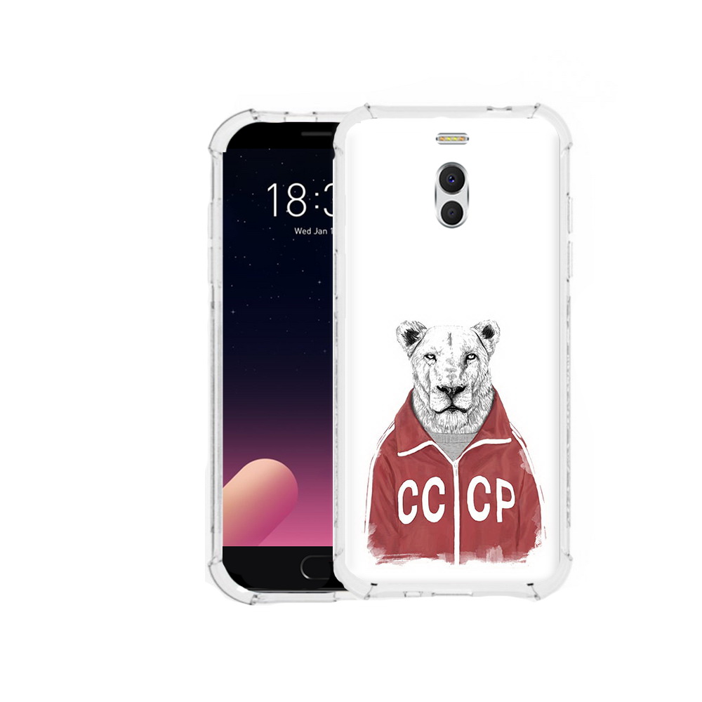 

Чехол MyPads Tocco для Meizu M6 Note львица ссср, Прозрачный, Tocco