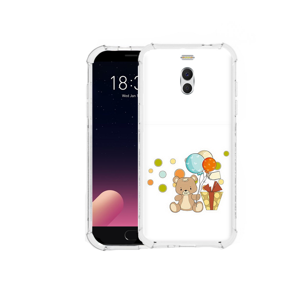 

Чехол MyPads Tocco для Meizu M6 Note медвеженок с подарком, Прозрачный, Tocco