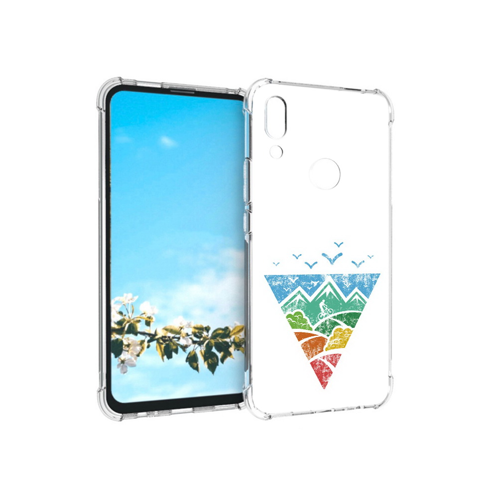 

Чехол MyPads Tocco для Huawei P Smart Z Лес земля море чайки, Прозрачный, Tocco