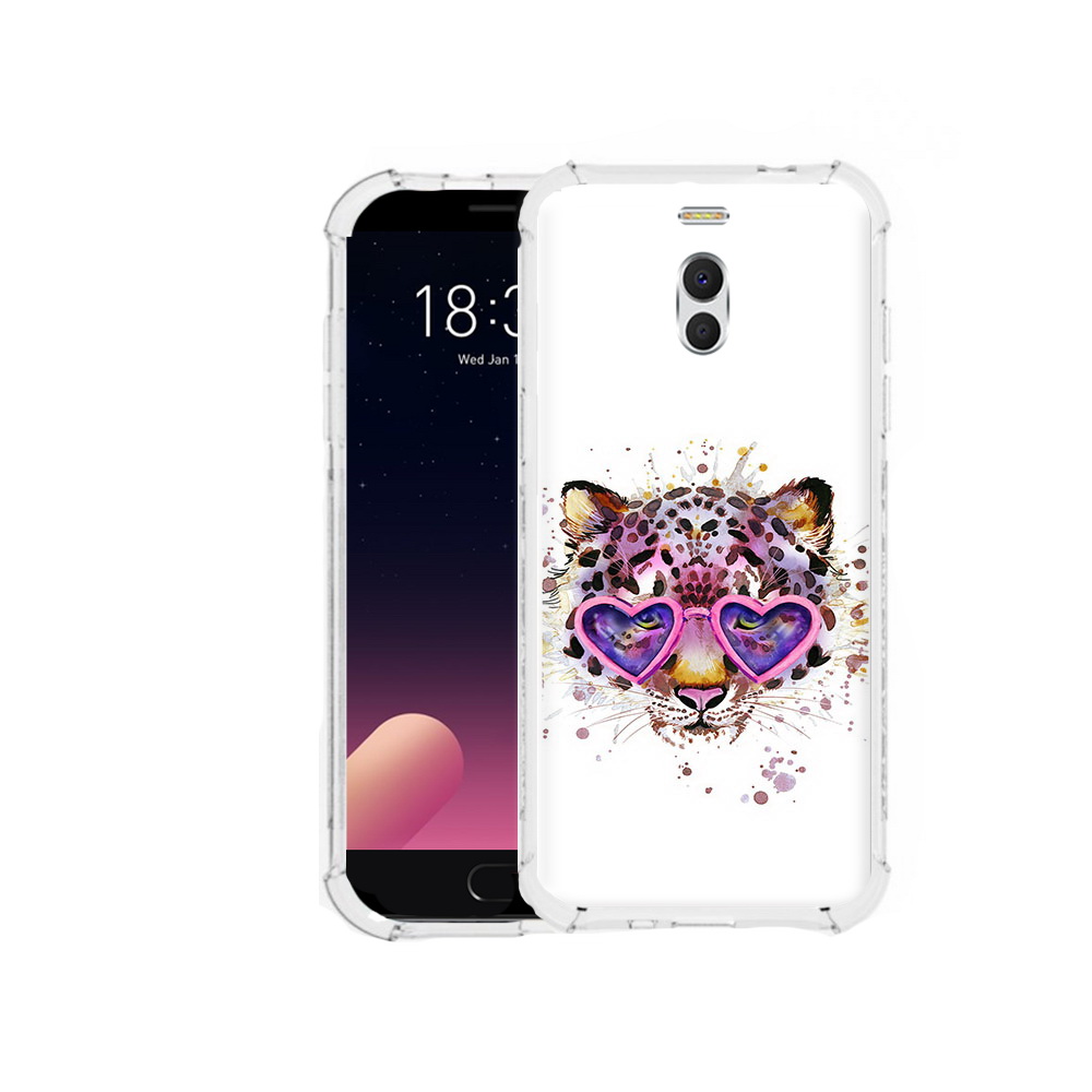 

Чехол MyPads Tocco для Meizu M6 Note модный леопард, Прозрачный, Tocco