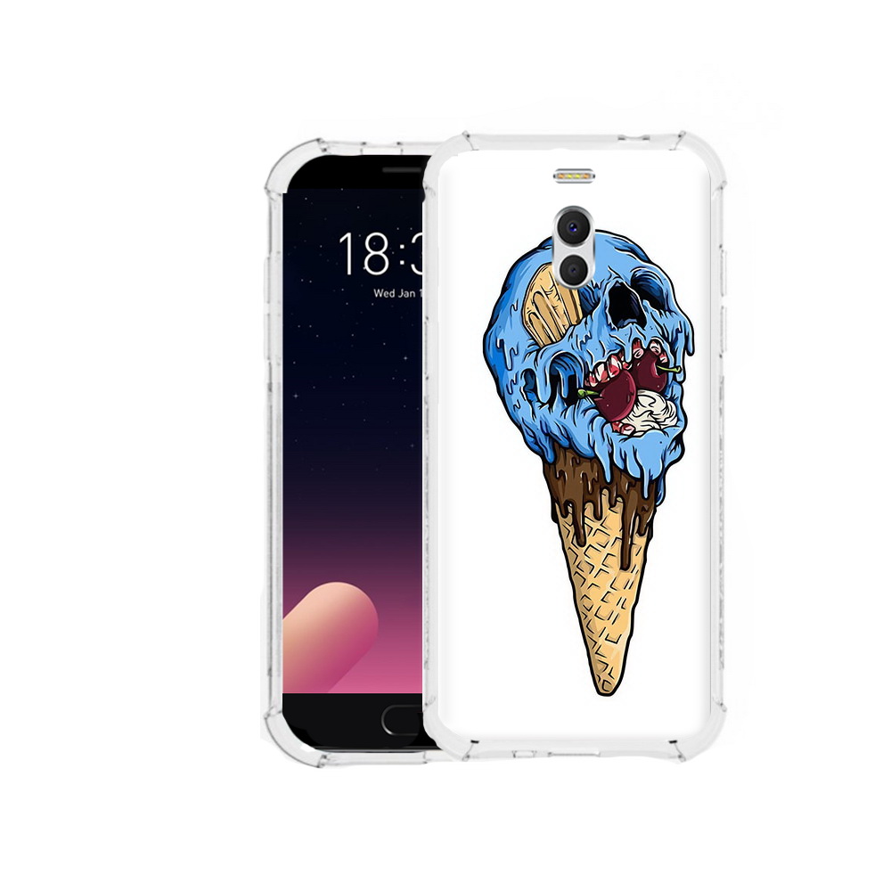 

Чехол MyPads Tocco для Meizu M6 Note мороженное череп, Прозрачный, Tocco