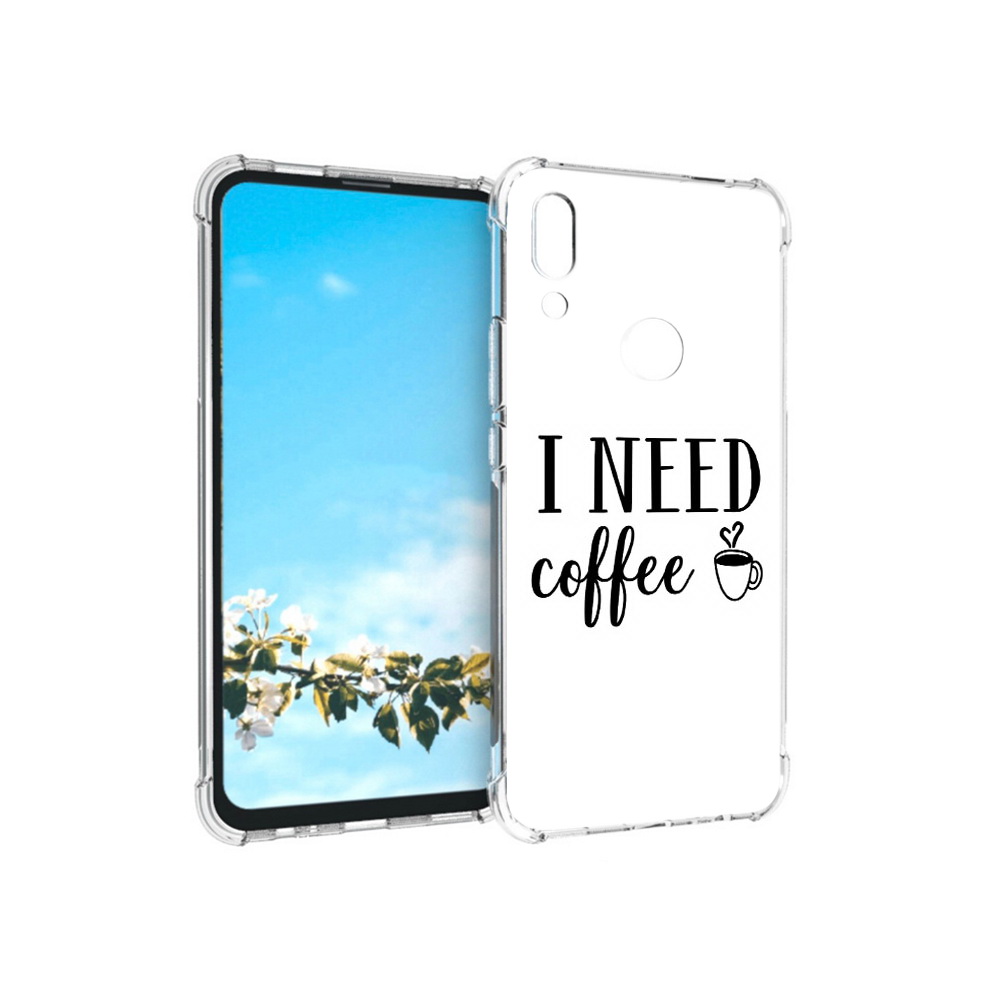 

Чехол MyPads Tocco для Huawei P Smart Z Мне нужен кофе, Прозрачный, Tocco