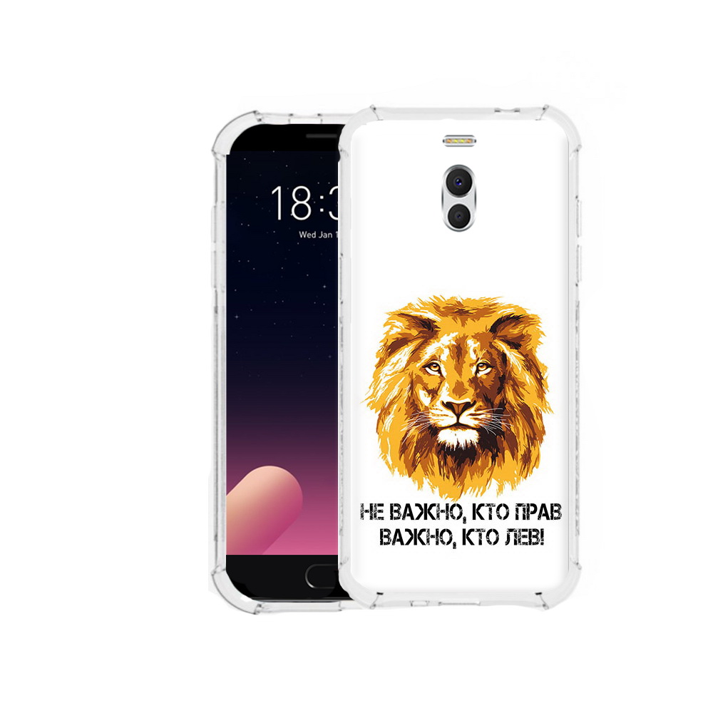 

Чехол MyPads Tocco для Meizu M6 Note мудрый лев, Прозрачный, Tocco