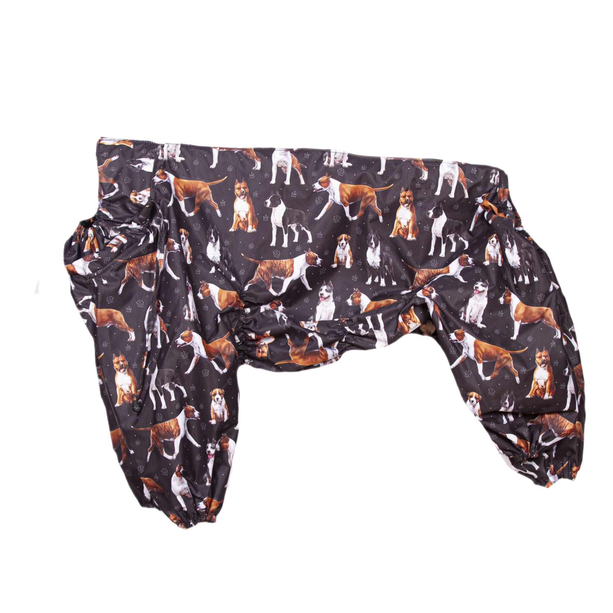 

Комбинезон для собак женский, Амстафф теплый мембрана с принтом, длина спины 45 см, Разноцветный, АМЕРИКАНСКИЙ СТАФФОРДШИРСКИЙ ТЕРЬЕР на флисе для самки мембрана