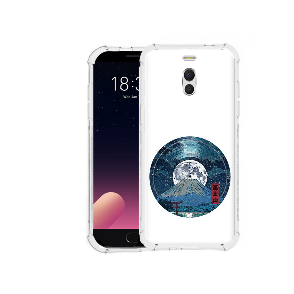 

Чехол MyPads Tocco для Meizu M6 Note нарисованная виниловая гора с луной, Прозрачный, Tocco
