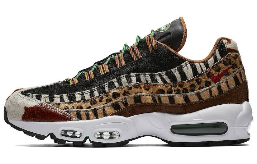 

Кроссовки унисекс Nike Atmos x Nike Air Max 95 Animal Pack 2.0 2018 коричневые 37.5 EU, Коричневый, Atmos x Nike Air Max 95 Animal Pack 2.0 2018