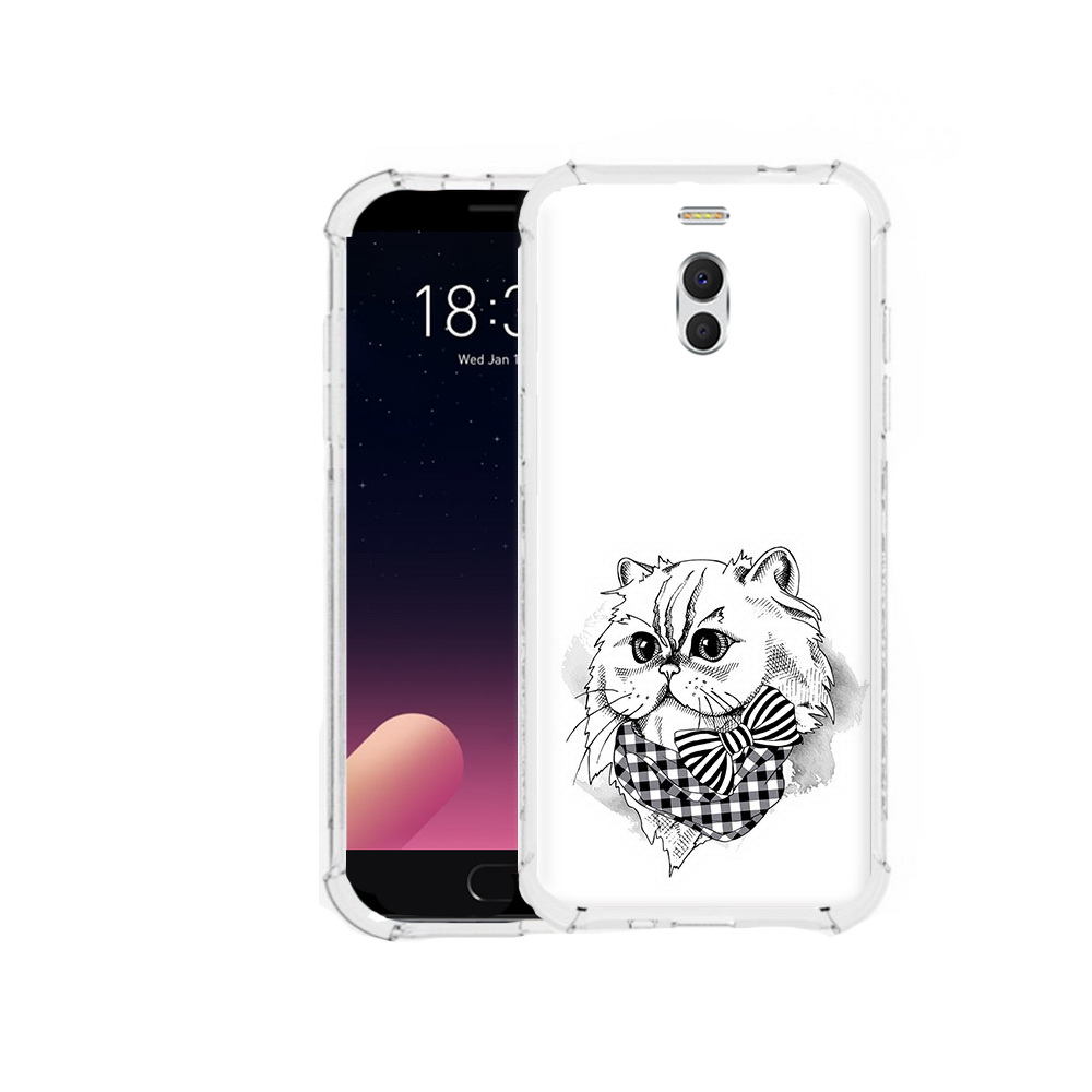 

Чехол MyPads Tocco для Meizu M6 Note нарисованная красивая кошечка, Прозрачный, Tocco