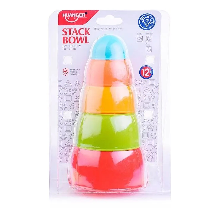 Развивающая музыкальная игрушка для малышей Huanger Пирамидка стаканчики, HE0224