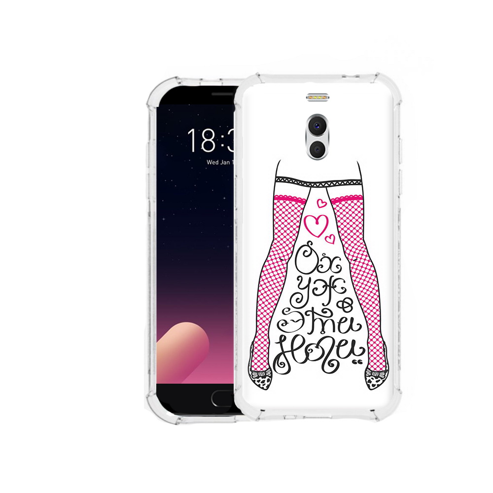 

Чехол MyPads Tocco для Meizu M6 Note нарисованные ноги в чулках, Прозрачный, Tocco