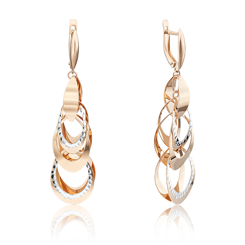 

Серьги из красного золота PLATINA jewelry 02-3611-01-000-1110-04, 02-3611-01-000-1110-04