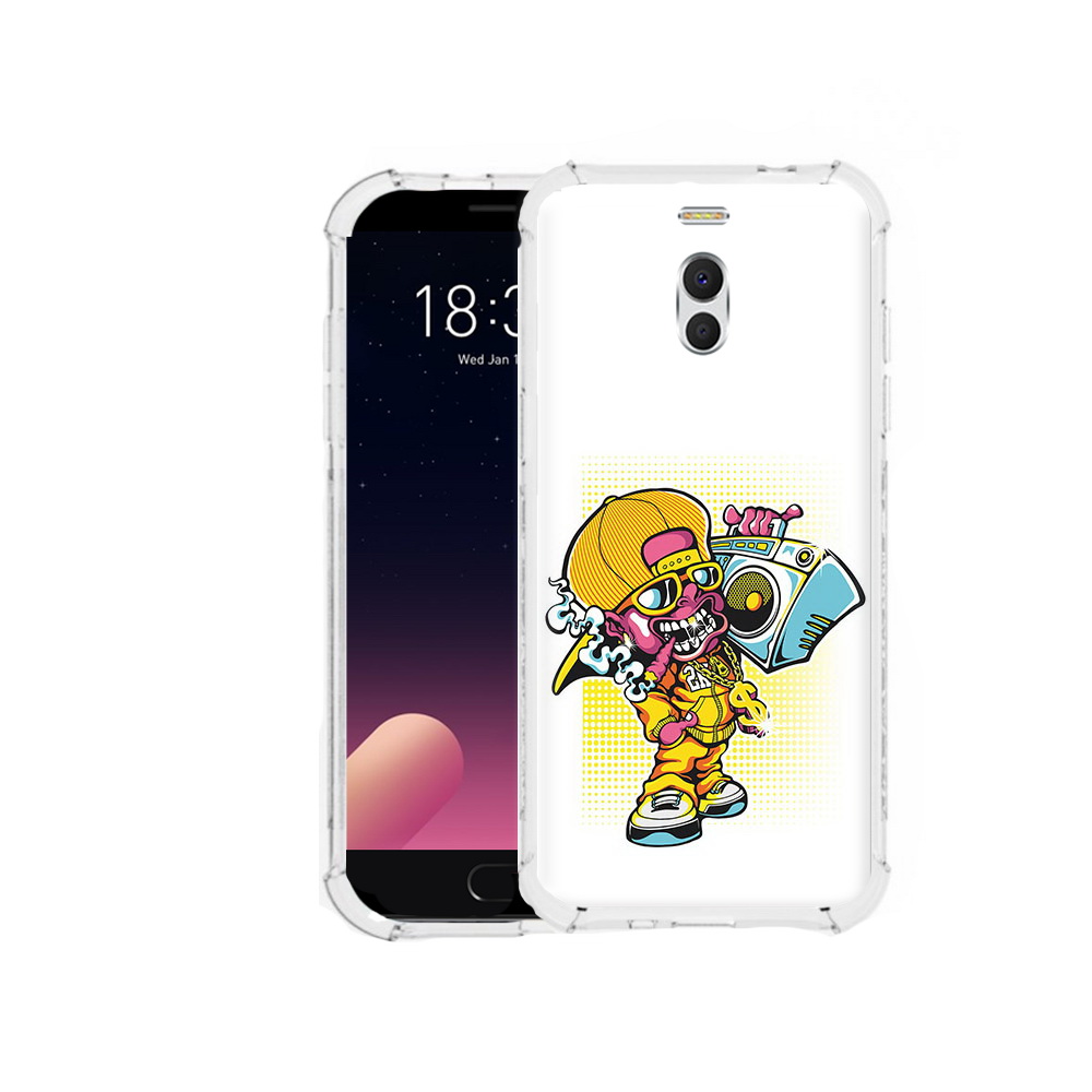 

Чехол MyPads Tocco для Meizu M6 Note нарисованный парень с колонкой, Прозрачный, Tocco