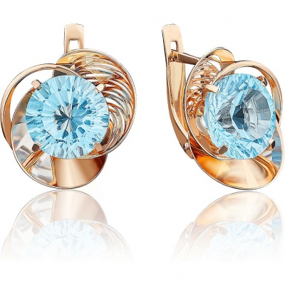 

Серьги из красного золота с топазом PLATINA jewelry 02-3843-00-201-1110-46, 02-3843-00-201-1110-46