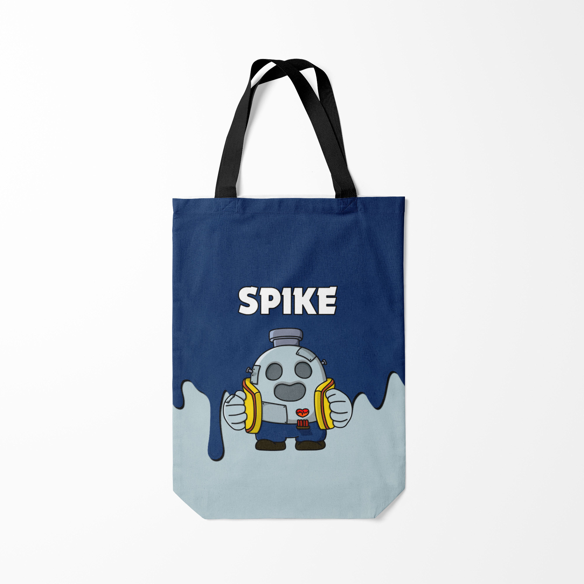 

Сумка шoппер унисекс Burnettie Brawl Stars Spike Robot, синий, Разноцветный, Brawl Stars Spike Robot