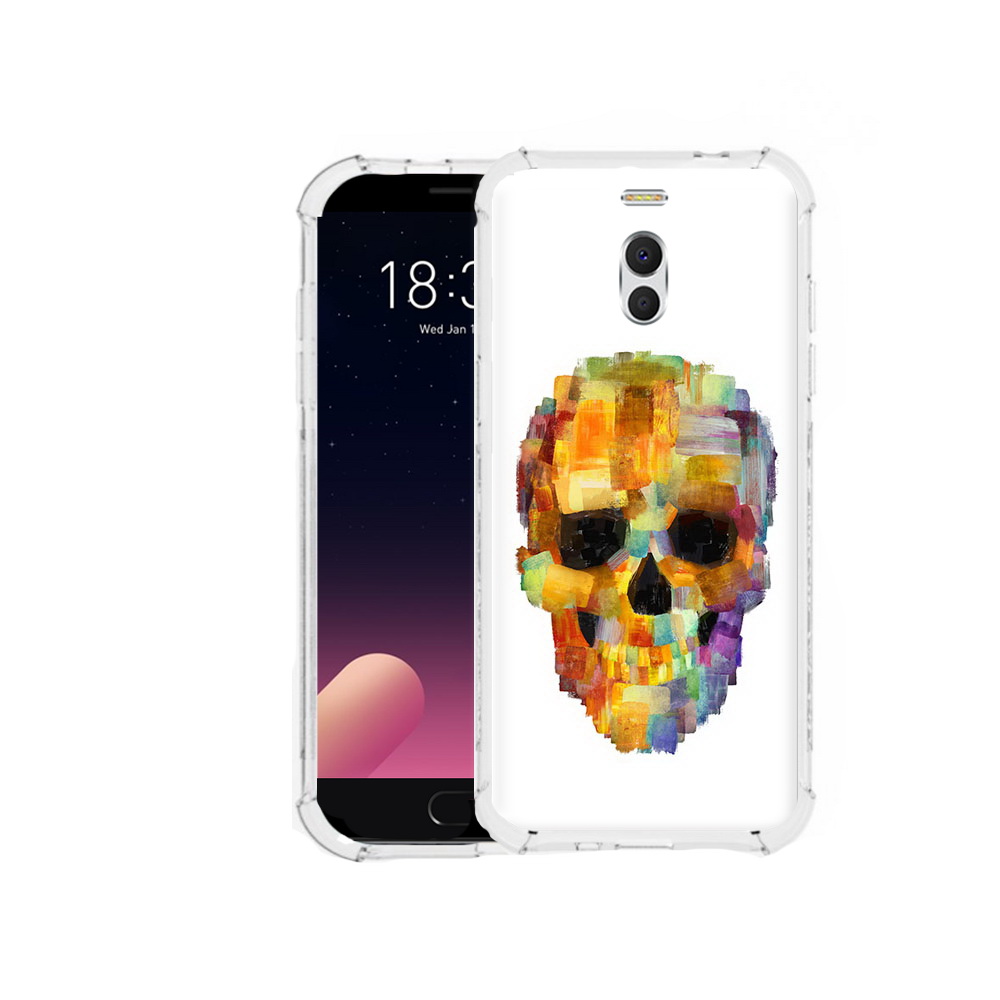 

Чехол MyPads Tocco для Meizu M6 Note нарисованный череп, Прозрачный, Tocco