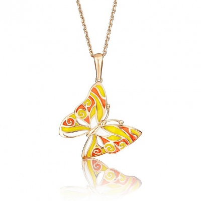 

Кулон из красного золота PLATINA jewelry 03-2384-01-000-1110-25, эмаль, 03-2384-01-000-1110-25
