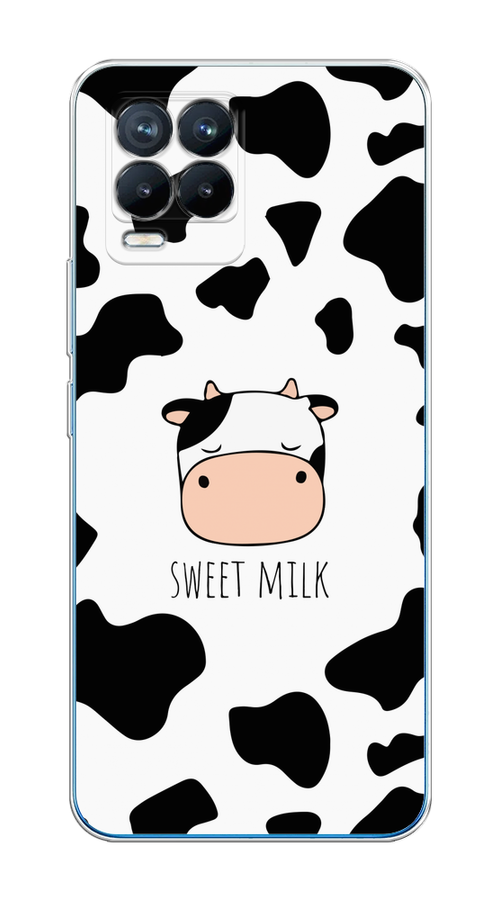 

Чехол на Realme 8/8 Pro "Sweet milk", Розовый;белый;черный, 255450-1