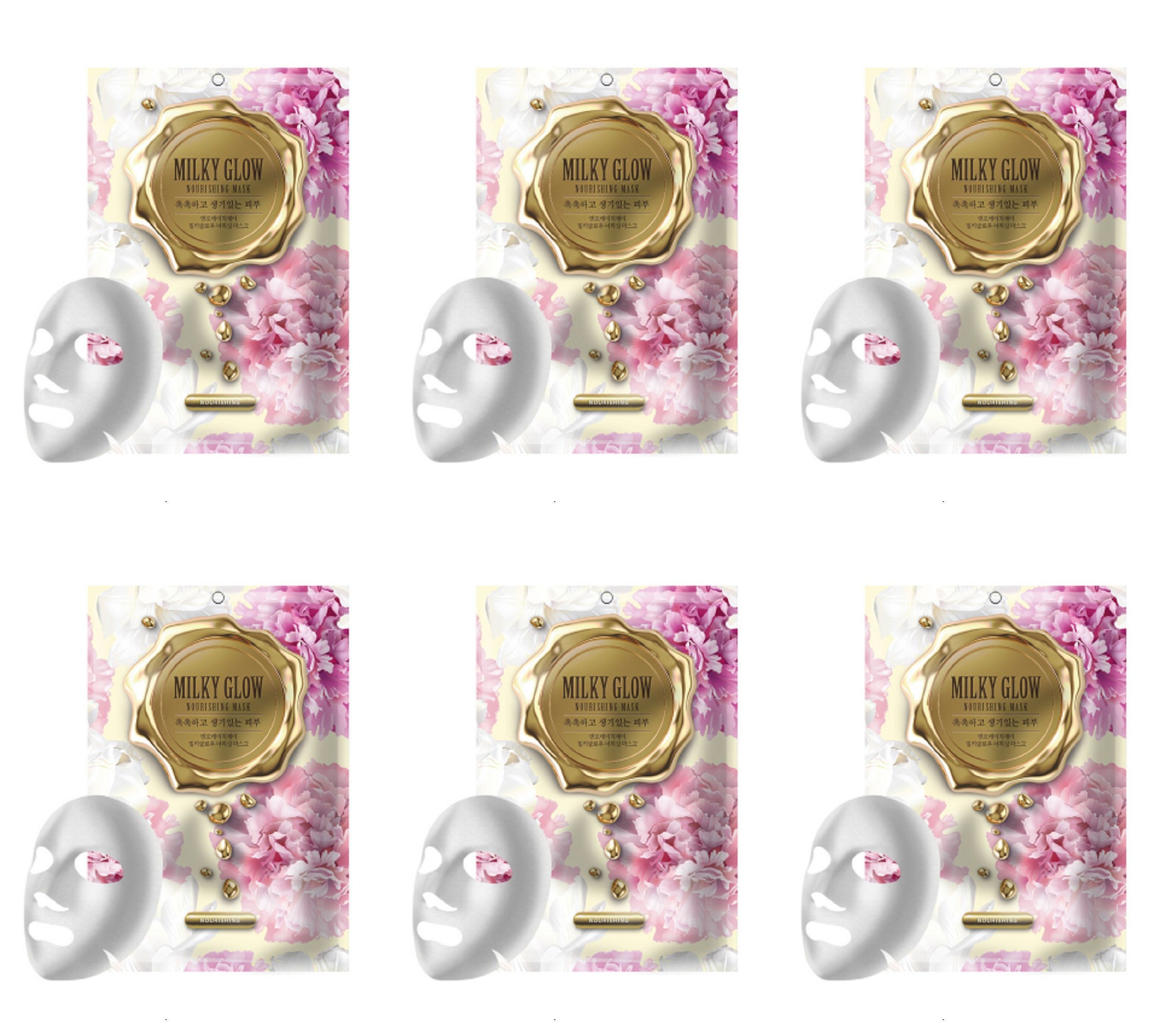 

Маска NO:HJ для лица питательная MILKY GLOW, 6 шт