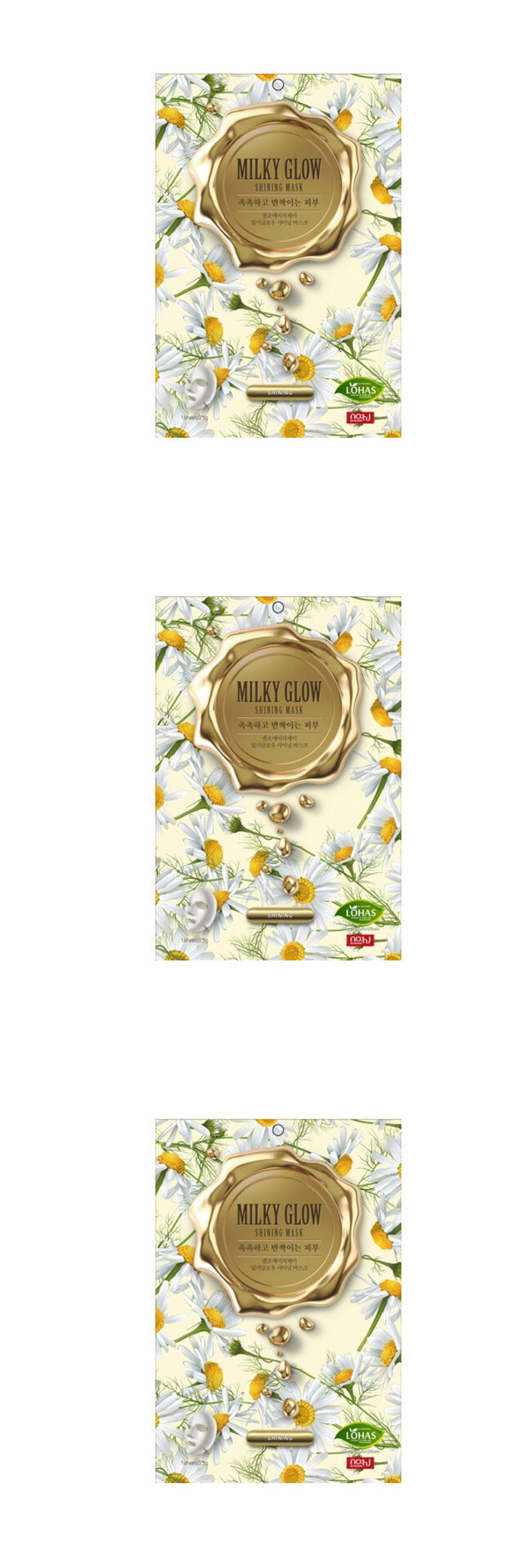 

Маска NO:HJ для лица MILKY GLOW эффект СИЯНИЕ КОЖИ, 3 шт